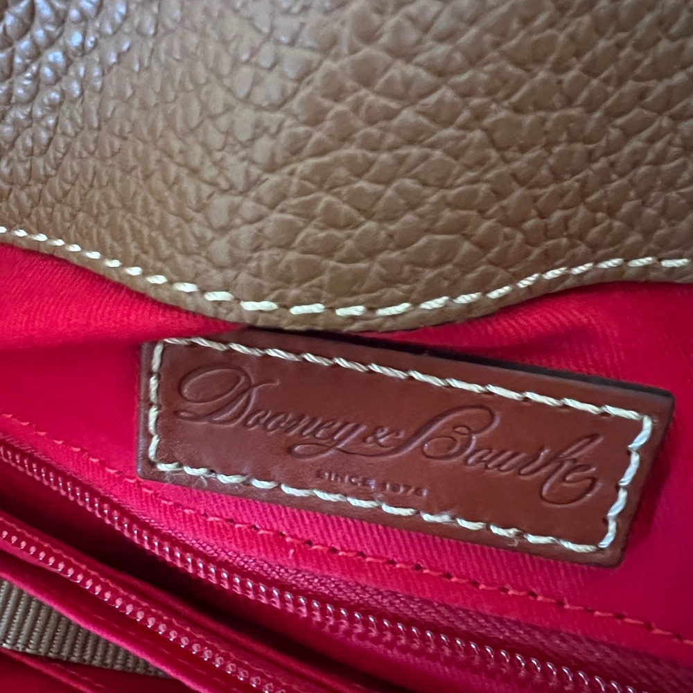 Dooney and Bourke Tan and Amber color Hobo Loc Satchel, 3 pieces - Picture 6 of 11